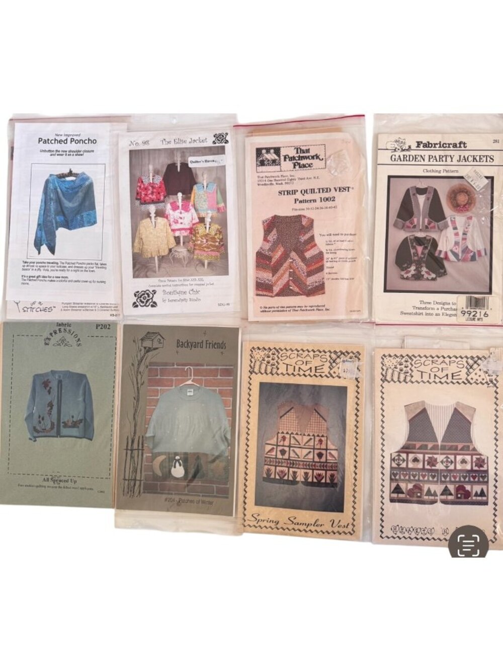 9 Vintage Sewing Patterns Vests Jackets Ponchos More For Crafting Enthusiasts